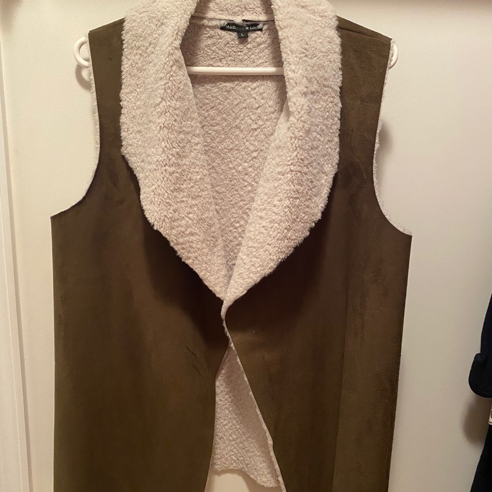 Madison and Lola Faux Shearling Vest